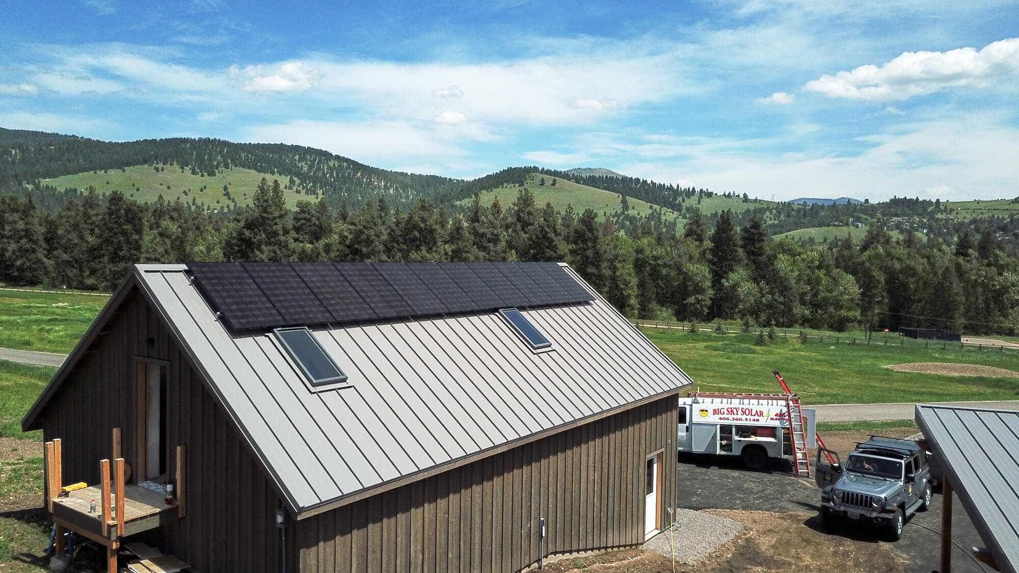 Solar Panels in Rattlesnake Valley MT