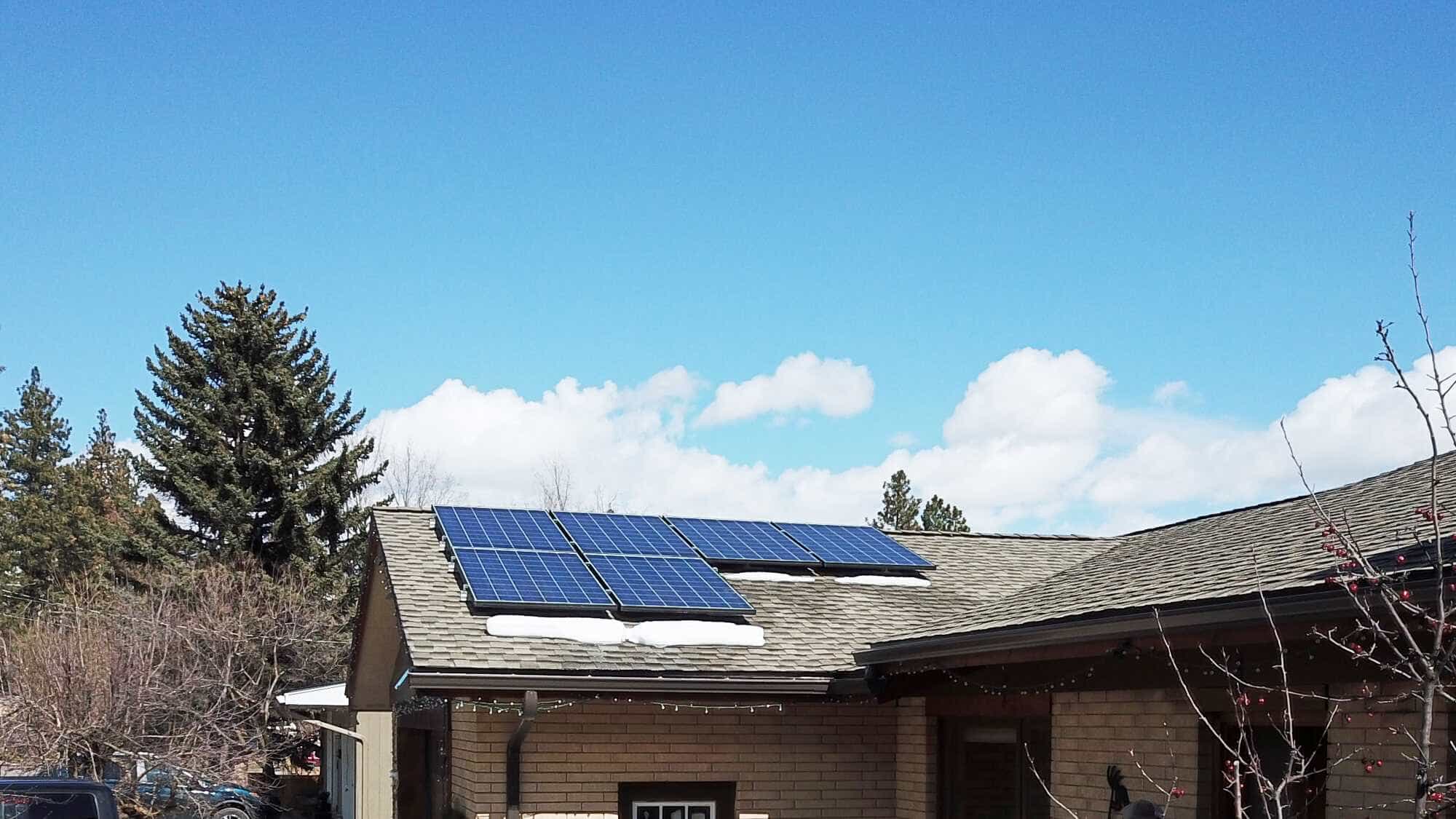 Montana Home with  Solar Panels