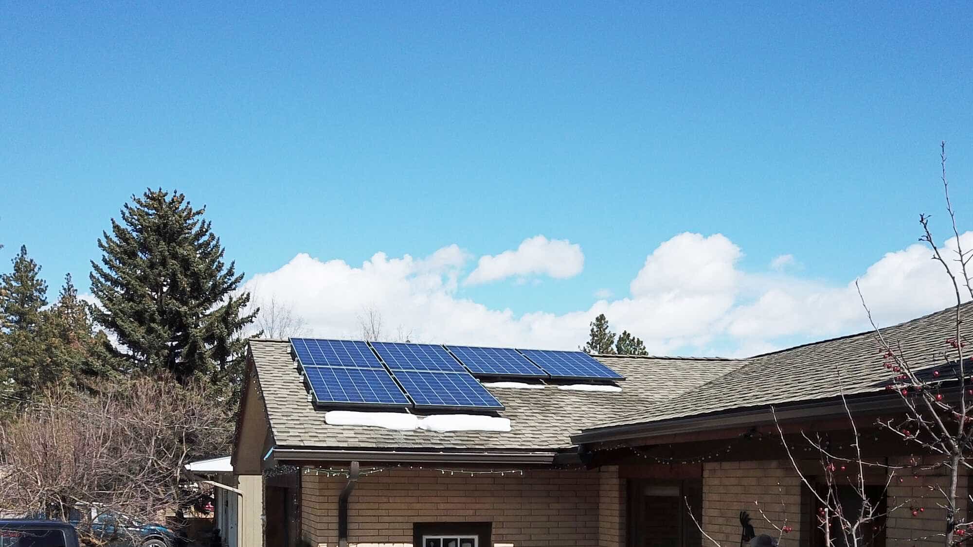 Montana Home with Solar Panels