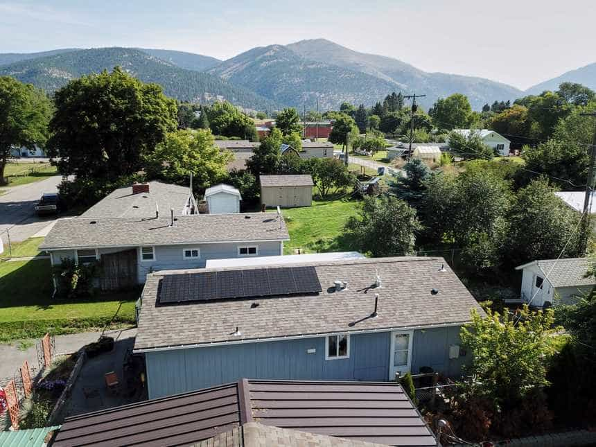 Solar Panels in a lush valley