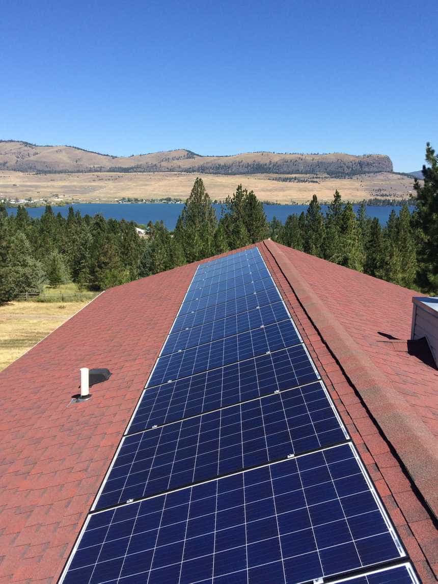 Solar Panel Installation at Big Arm Montana