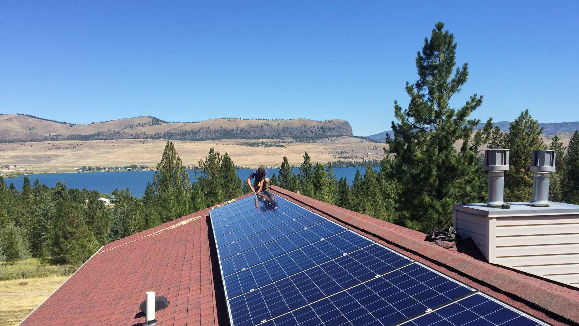 Solar Panel Installation at Big Arm Montana