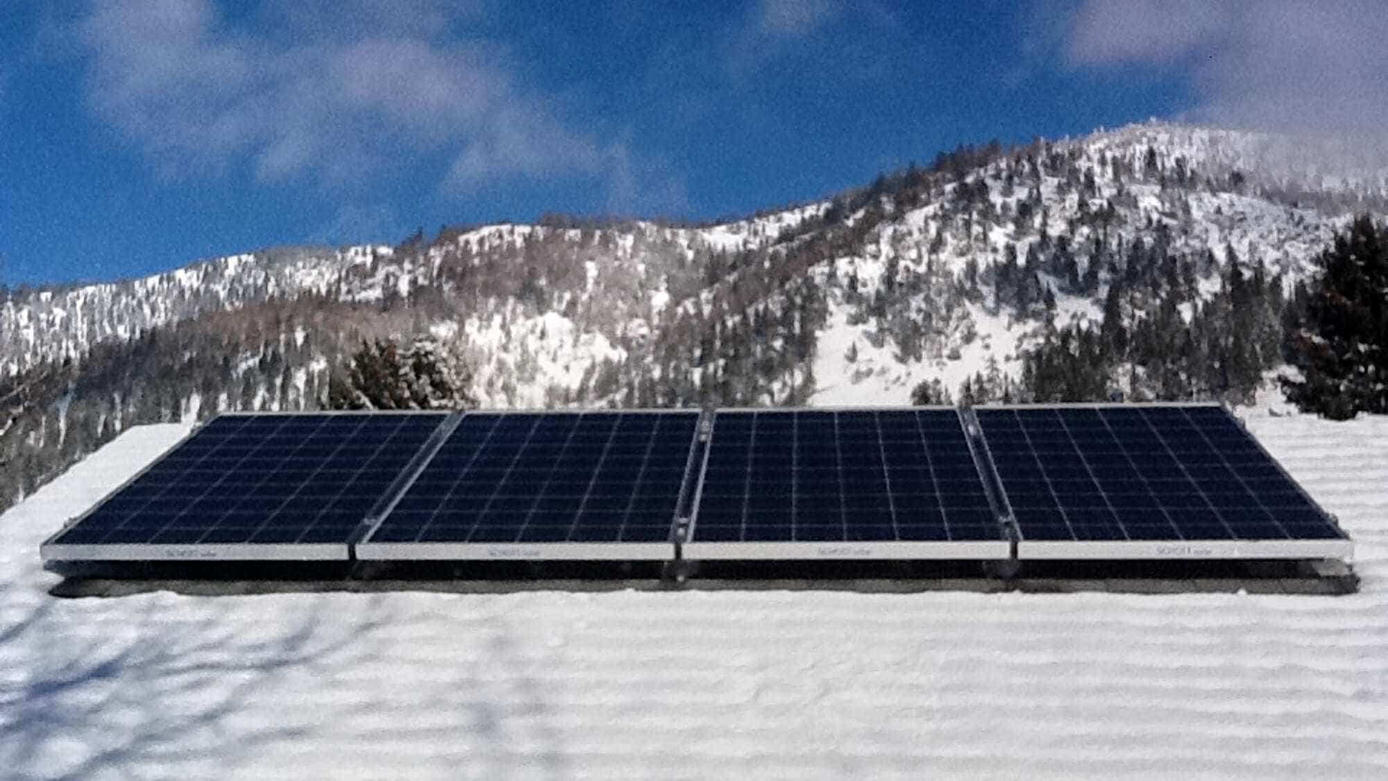 Solar in the snow