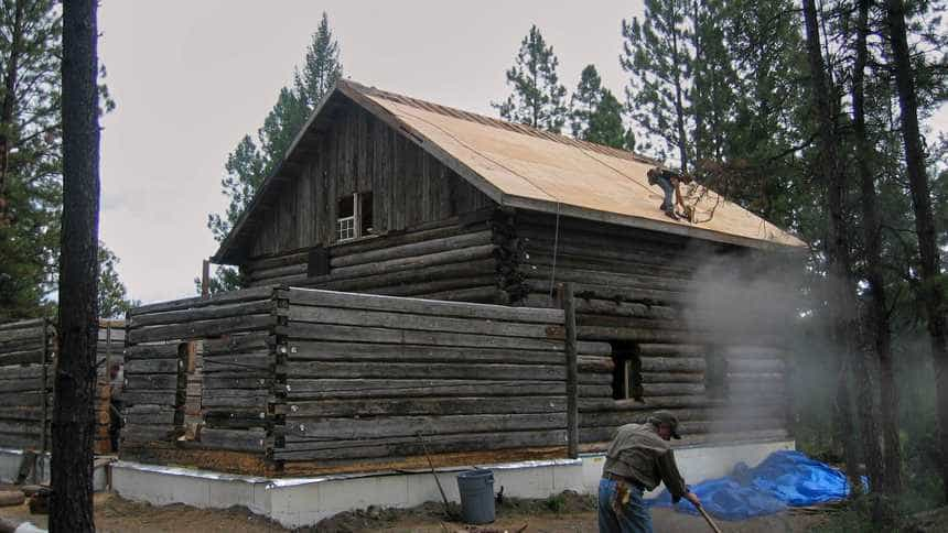 Solar Log Cabin