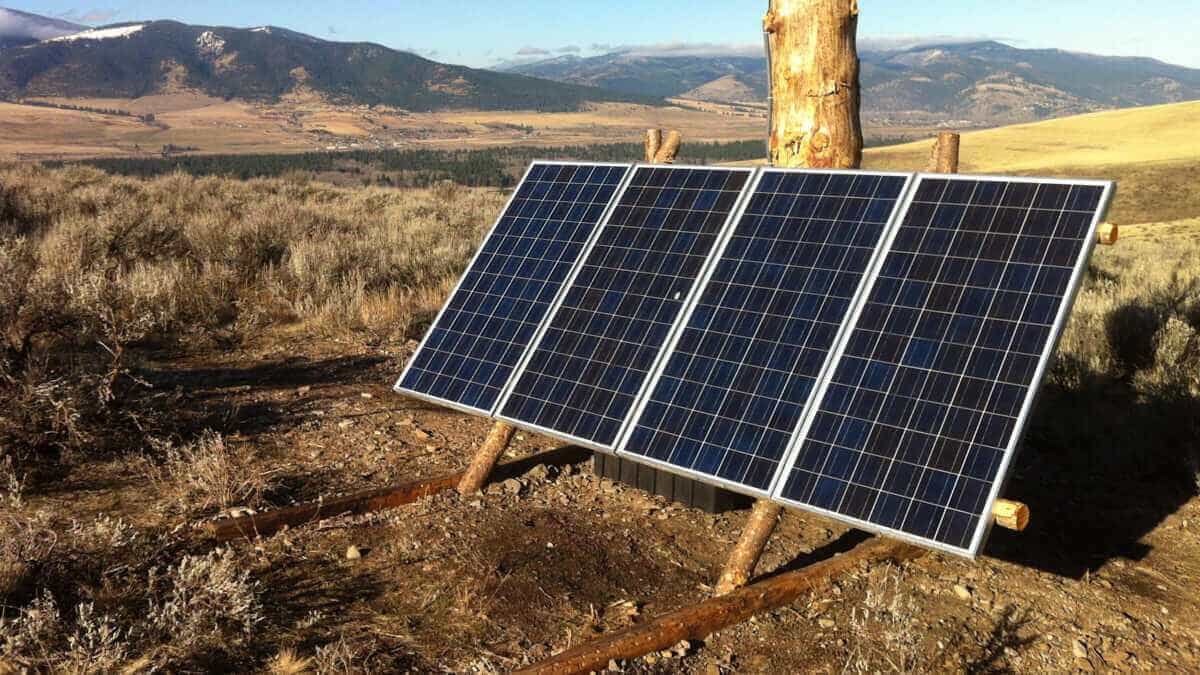 Solar Panel Off Grid System In Montana